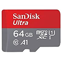 SanDisk Ultra Tarjeta de Memoria microSDXC con Adaptador SD- hasta 120 MB-s- Rendimiento de apps A1- Clase 10- U1- 64 GB